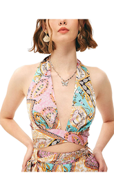 ZAFUL Haut bandana bohème pour femme